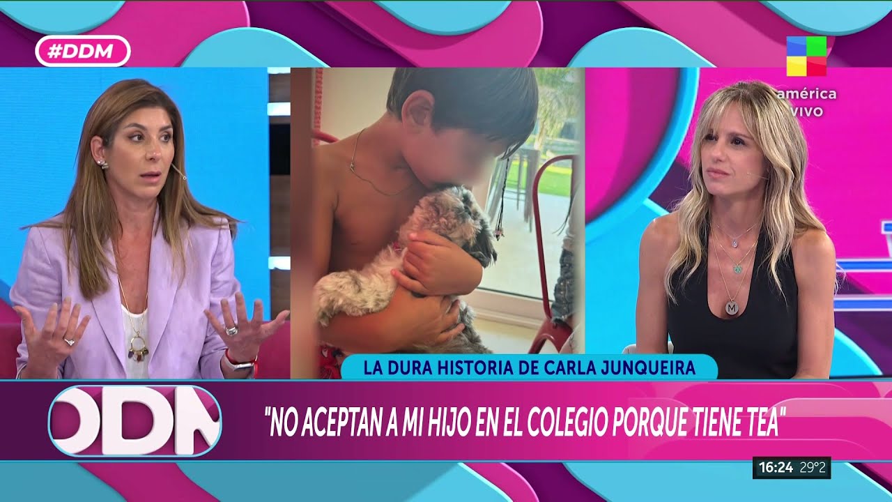 🔴 LA DURA HISTORIA DE CARLA JUNQUEIRA: NO ACEPTAN A SU HIJO EN EL COLEGIO PORQUE TIENE TEA