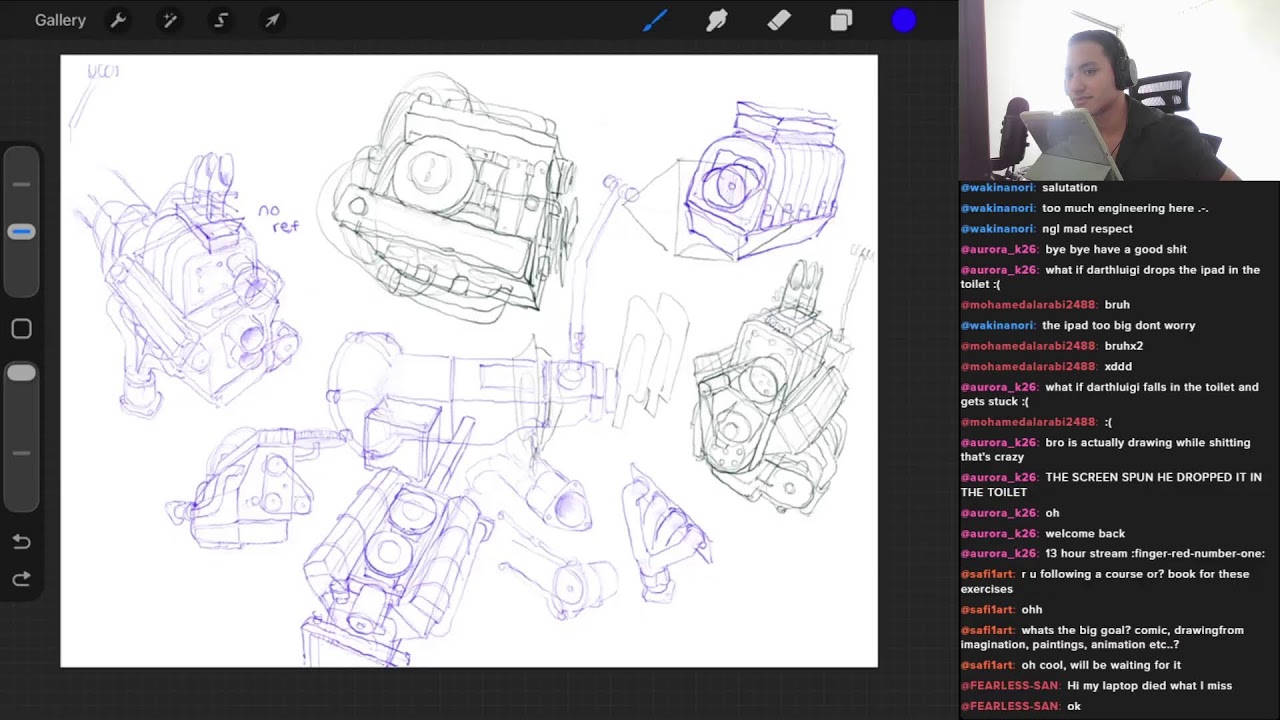 Daily 12 hour drawing stream (Day 8)