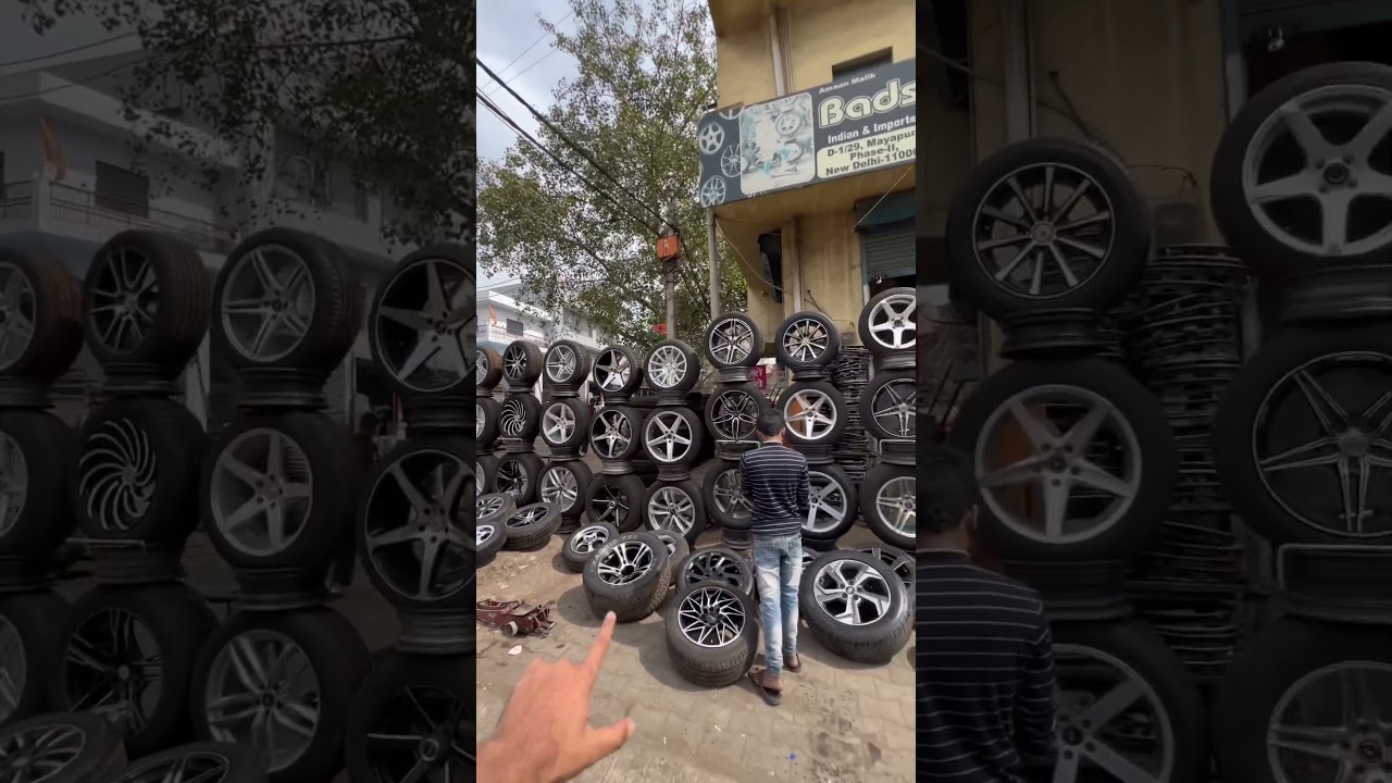 Second hand alloy wheels 🛞 delhi mayapuri #shortvideo #shorts #viral
