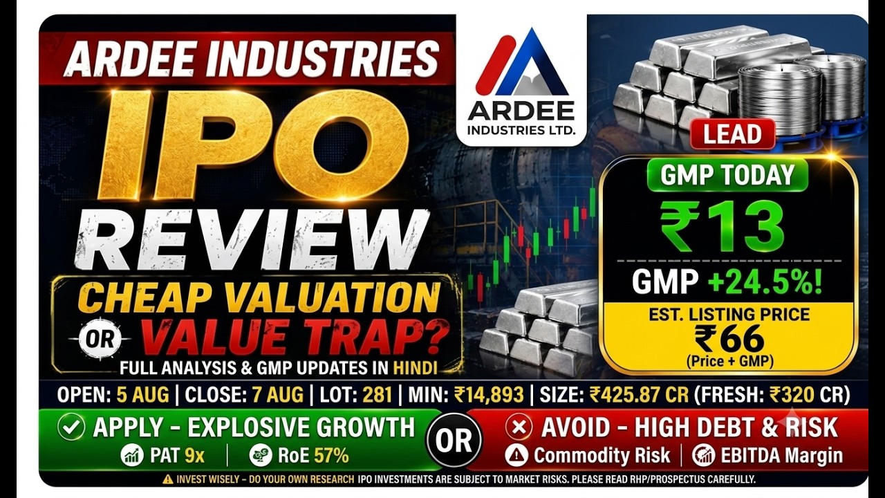 Ardee Industries IPO Review ♻️ GMP 24%! Apply ? #ipo #ipogmp #iporeview #ipogmptoday #ipolisting