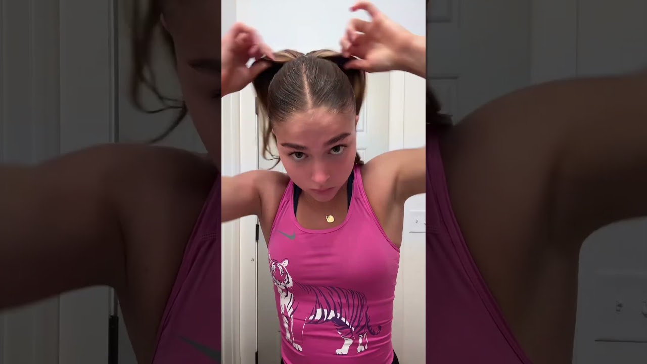 slick back bun for practice that stays in! #d1gymnast