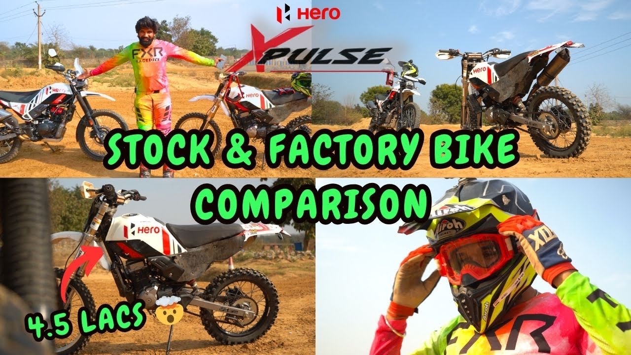 Hero Xpulse Stock vs Factory Race Bike Comparison | Baap of all Xpulse🔥