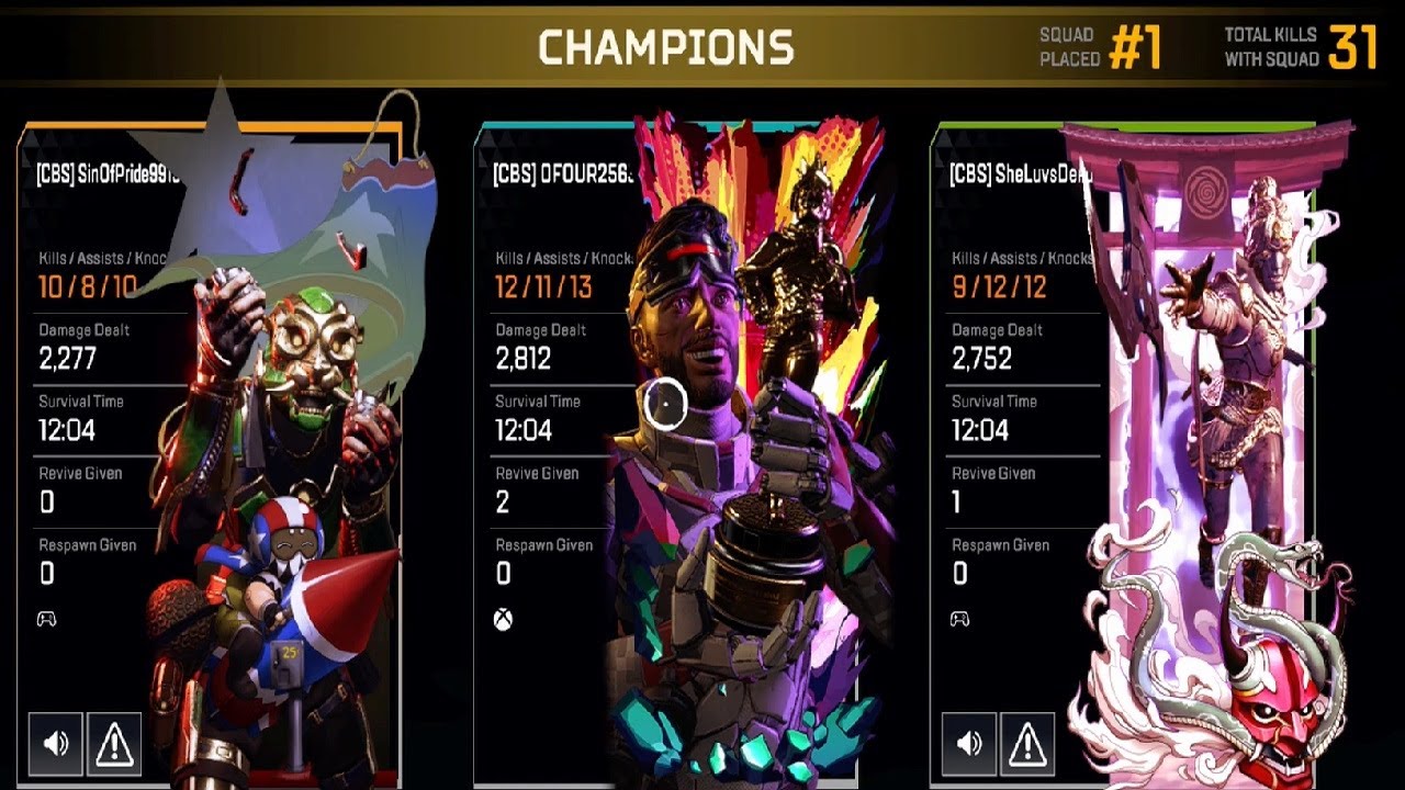 Apex Legends — 44 Kills, Back to Back Wildcard Wins ft. @SinOfPride & @SheLuvsDeku