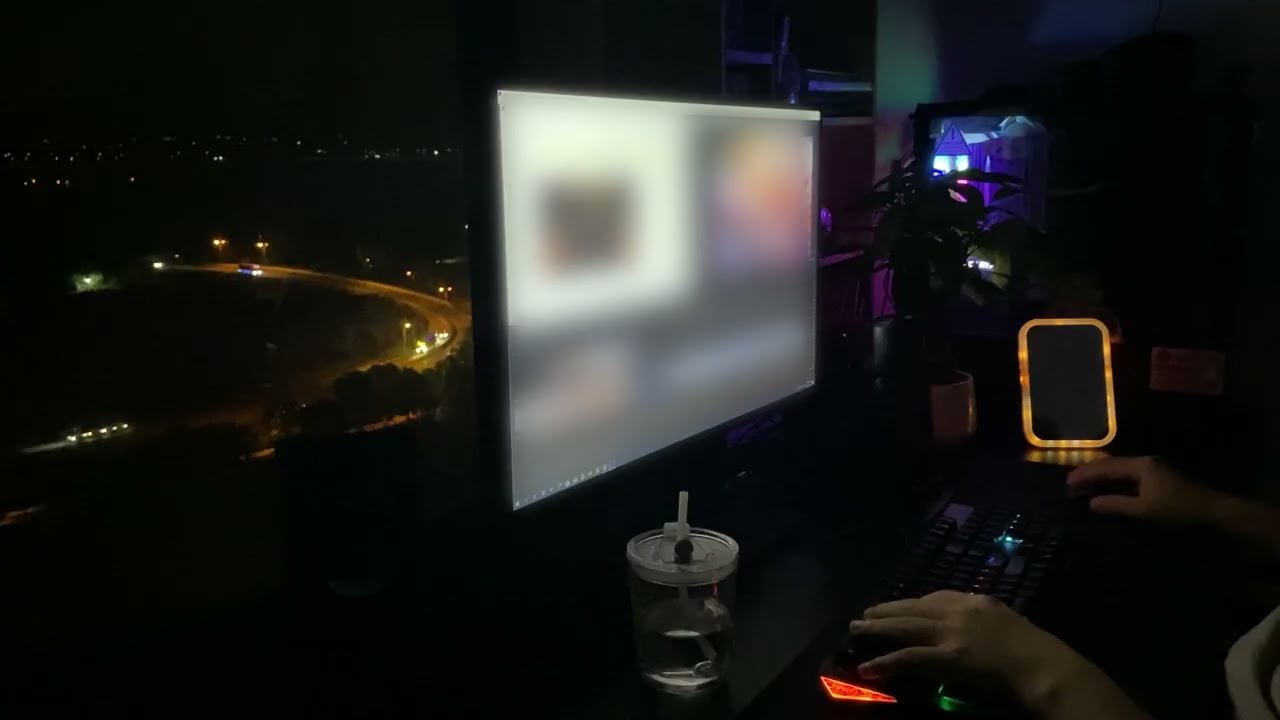 Just me, the silence, and a small room in the city at night.