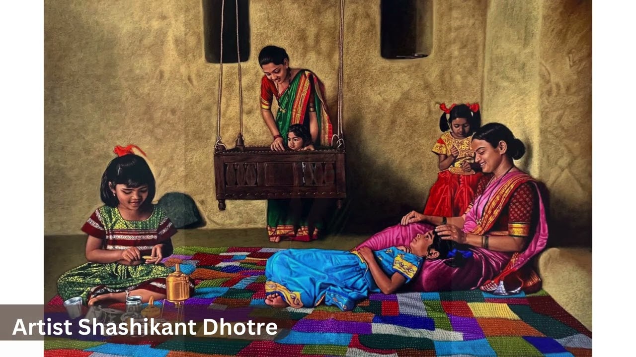 Indian Artist Shashikant Dhotre #drawing #painting #shortsvideo #art #artist