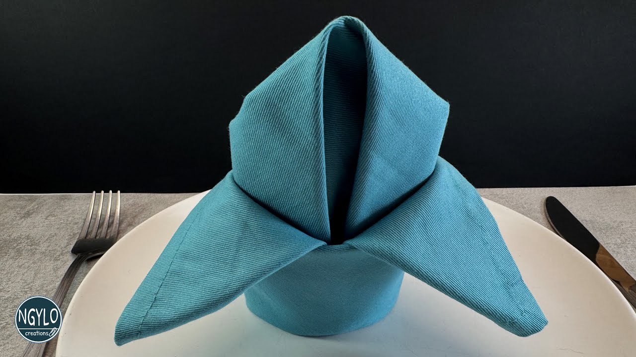 How to Fold a Cloth Napkin into a Lily Shape | DIY Table Ideas