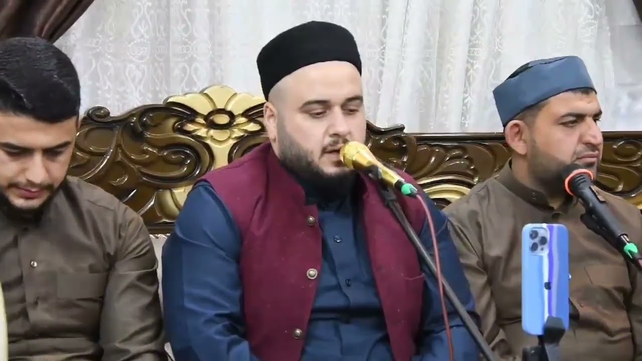 مجلس الذكر كامل في دار الشيخ رافد عبد الرزاق في مدينة هيت، تصوير عبدالله بندر