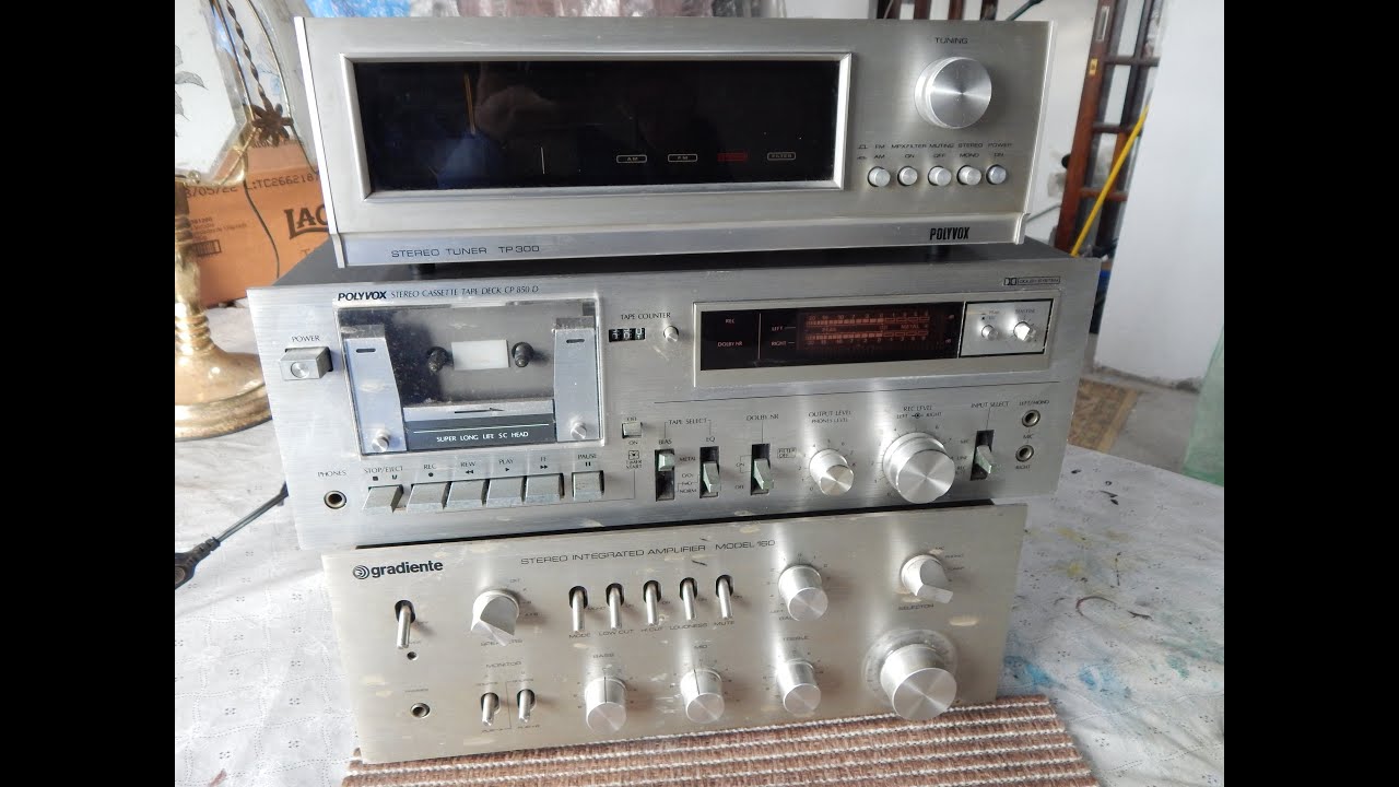 COMPREI ESSE SOM VINTAGE NA INTERNET -COMO ELES ESTÃO ? GRADIENTE - POLYVOX