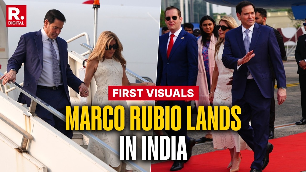 BREAKING: Marco Rubio Lands in Kolkata for 4 Day Visit in India