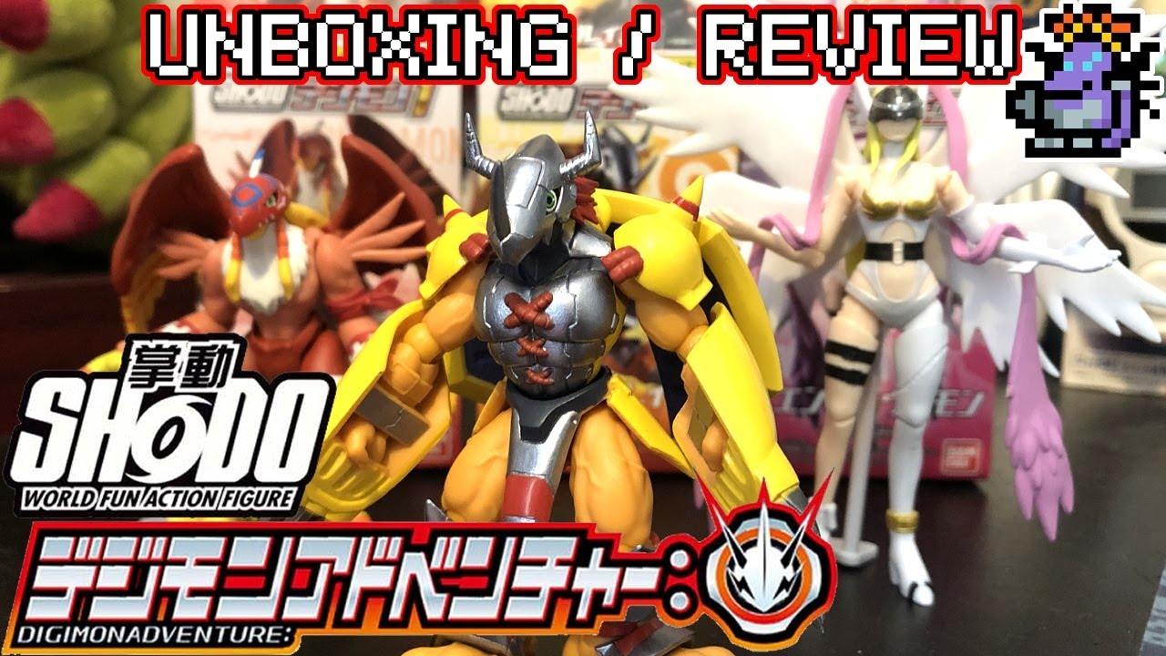 Digimon Shodo Figures, Vol 1 UNBOXING/ REVIEW (Wargreymon, Garudamon, Angewomon) #Digimon
