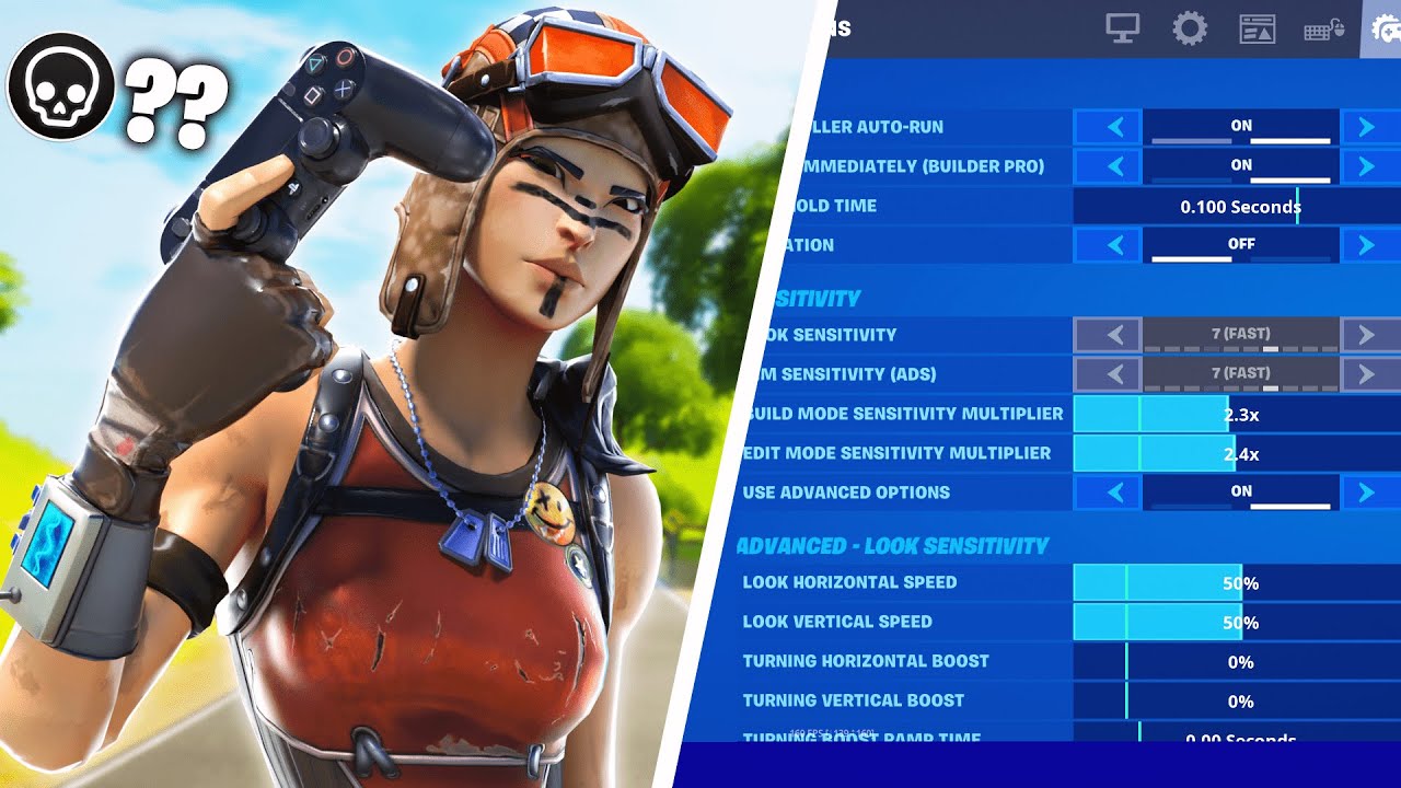 BEST Controller Fortnite Settings/Sensitivity! Xbox/PS4 Fortnite Season 4 Settings