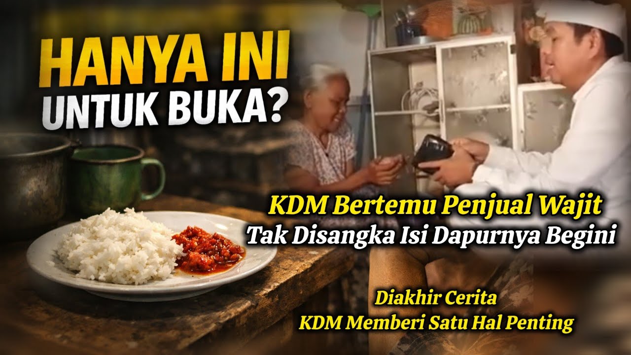 Saat Kang Dedi Bertemu Penjual Wajit Ini… Pelajaran Tentang Bersyukur Terjadi di Akhir. Kisah Nyata.