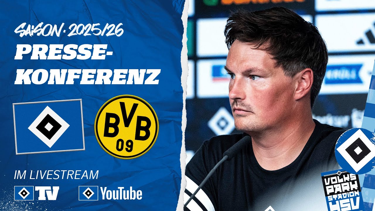 RE-LIVE: PRESSEKONFERENZ MIT MERLIN POLZIN | HSV vs. BVB