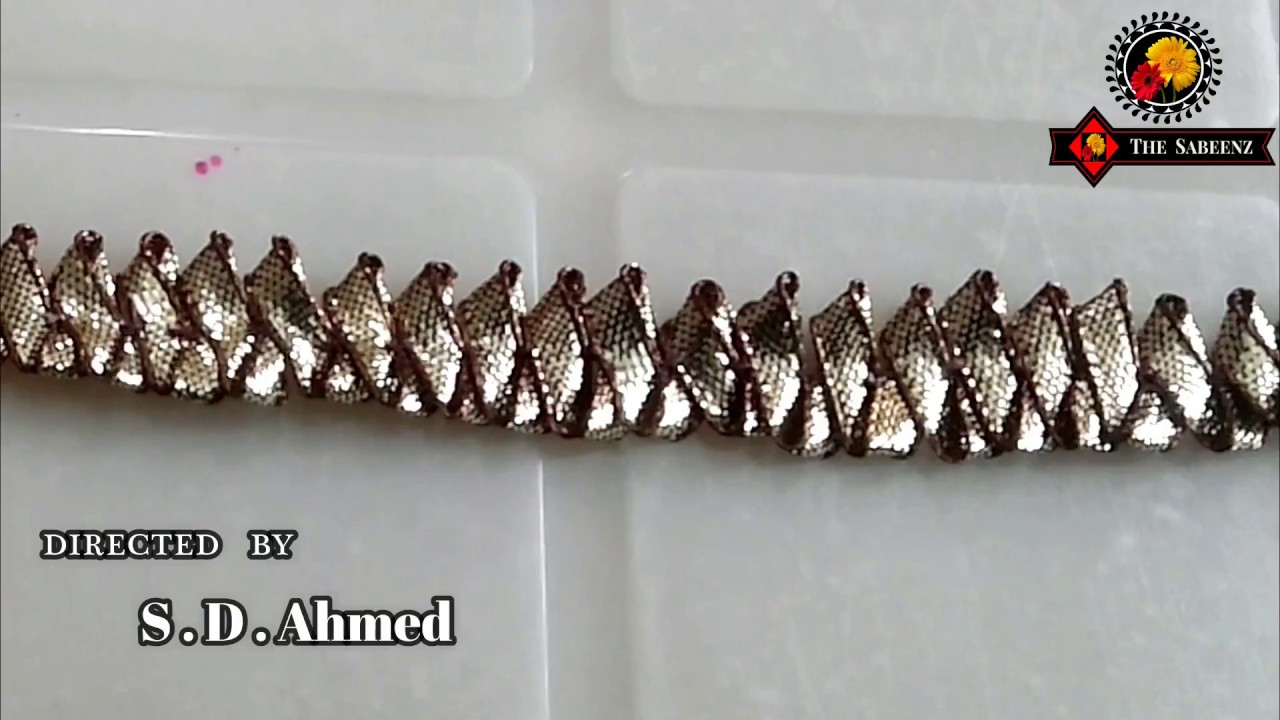gota embroidery- lace making with gota dhanak  tutorial in urdu