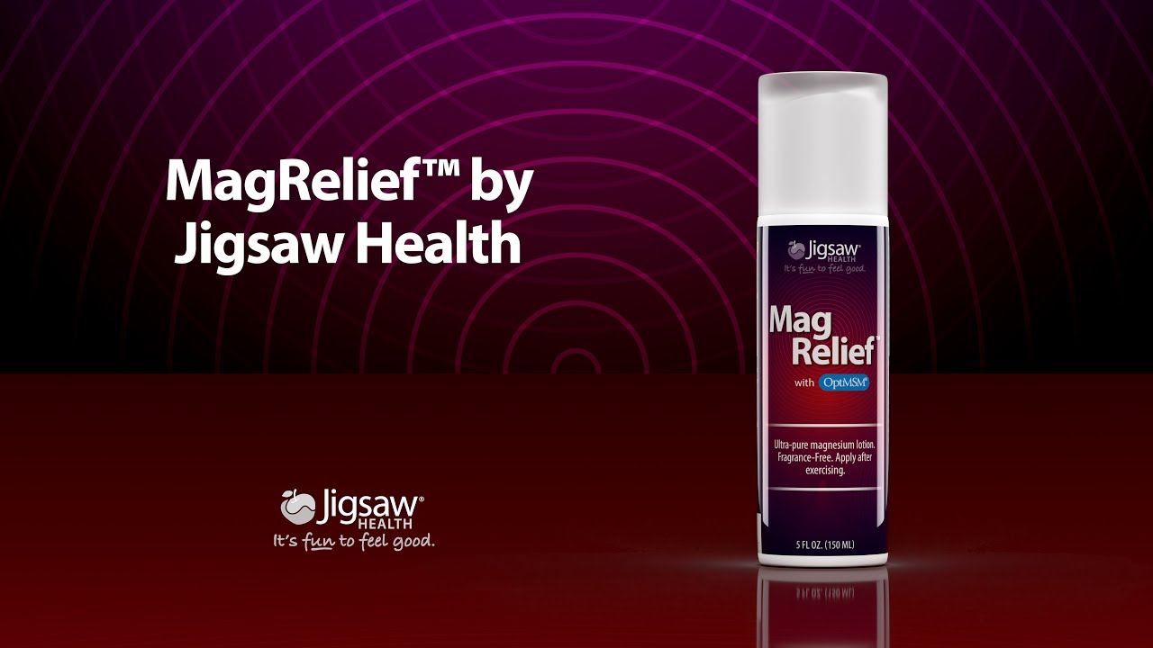 MagRelief&trade; by Jigsaw Health | Ultra Pure Magnesium Lotion