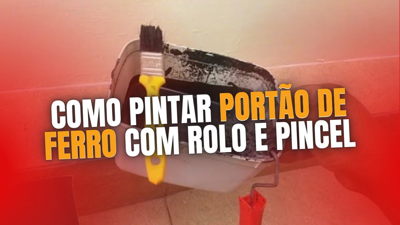 COMO PINTAR PORTÃO DE FERRO  COM ROLO E PINCEL