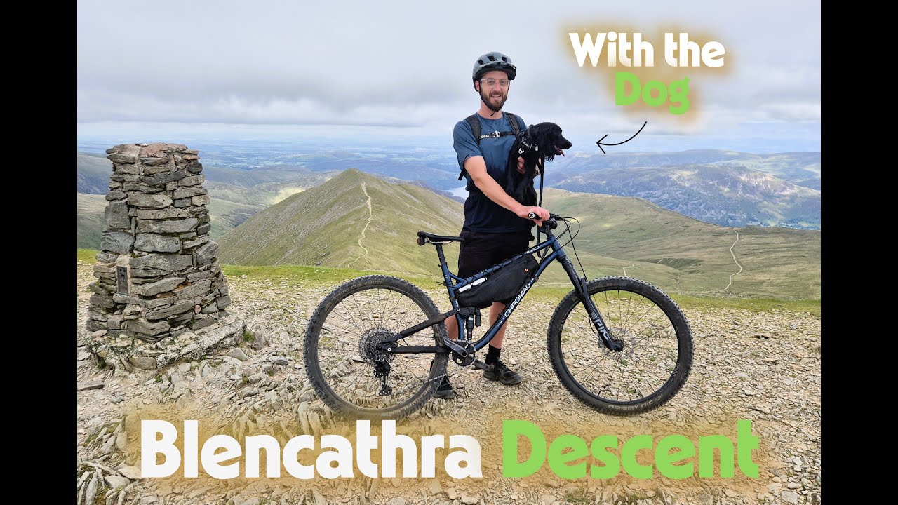 Lake District MTB - Blencathra descent with the Dog