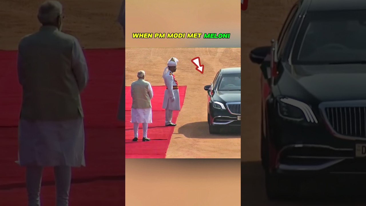 WHEN PM MODI JI MET MELONI #shorts