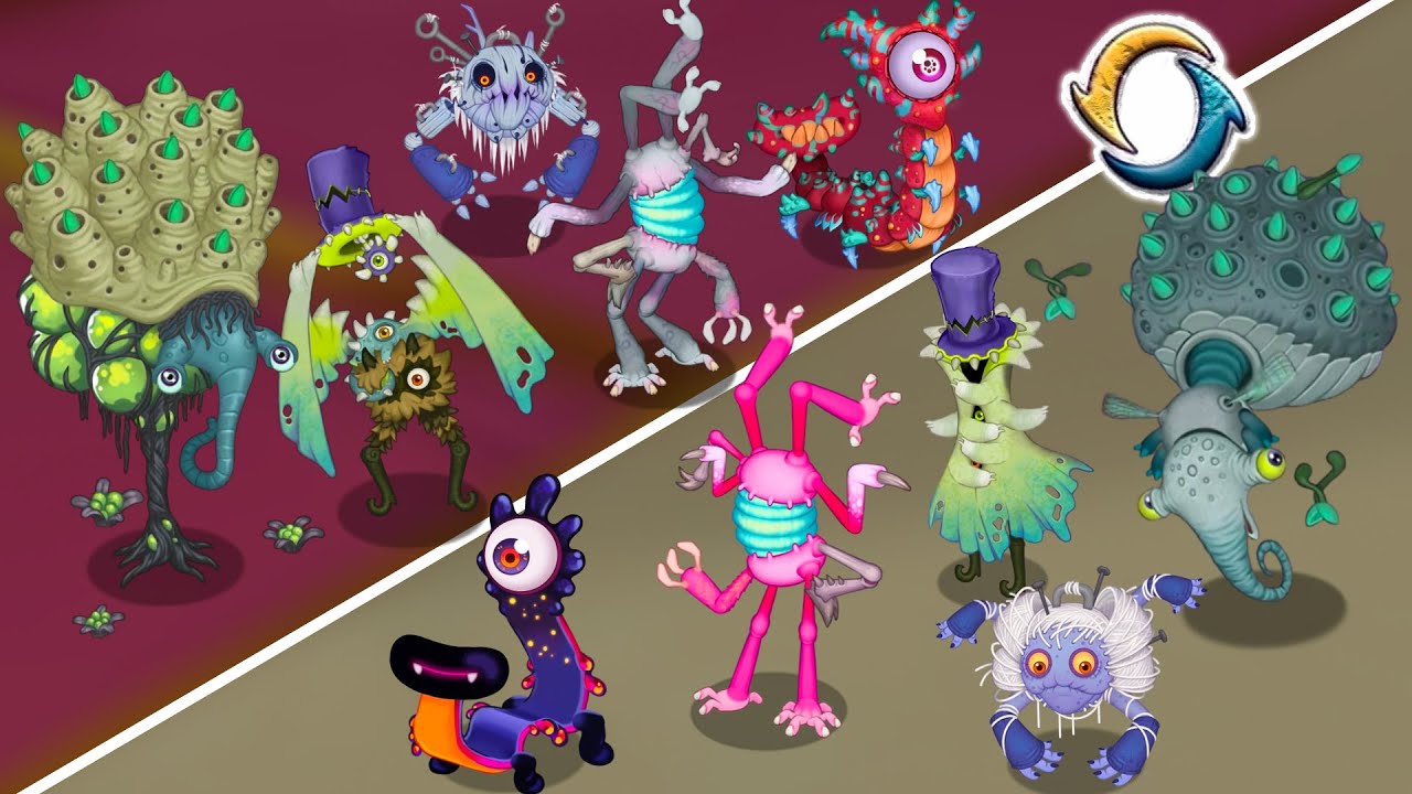 [OLD] All Major vs. Minor Paironormals Monsters Comparison (My Singing Monsters)