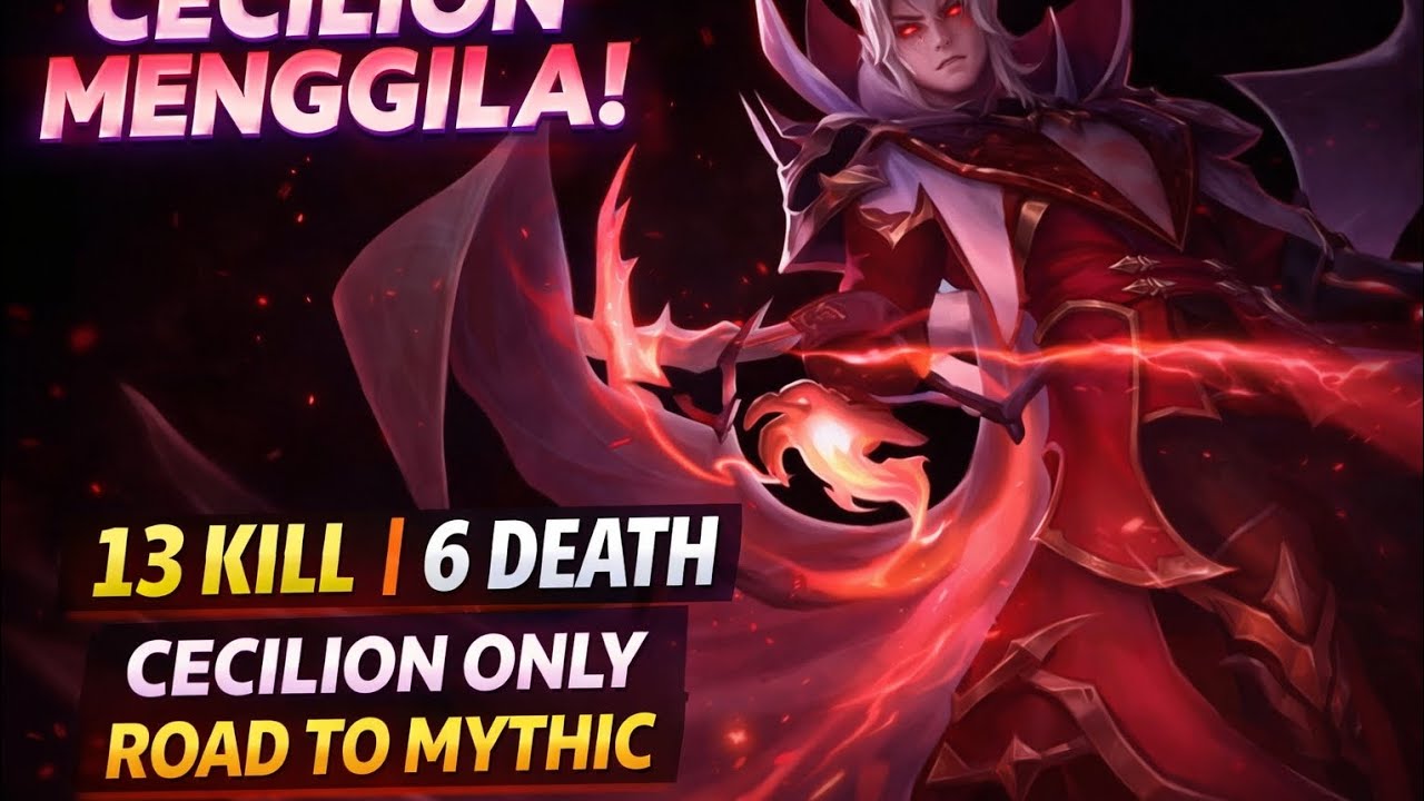 Challenge 1 Hero push ke mythic Denga Cecilion. Eps 11