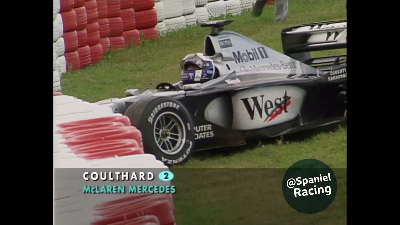 1999 F1 European Grand Prix N&uuml;rburgring Coulthard Slides Off Ending His Championship Hopes