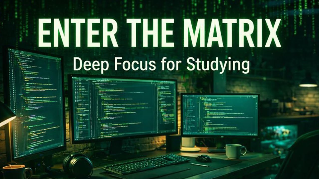 Enter the Matrix 🟢 Deep Focus Electronic Music for Coding, Studying & Reading (8 Hours)