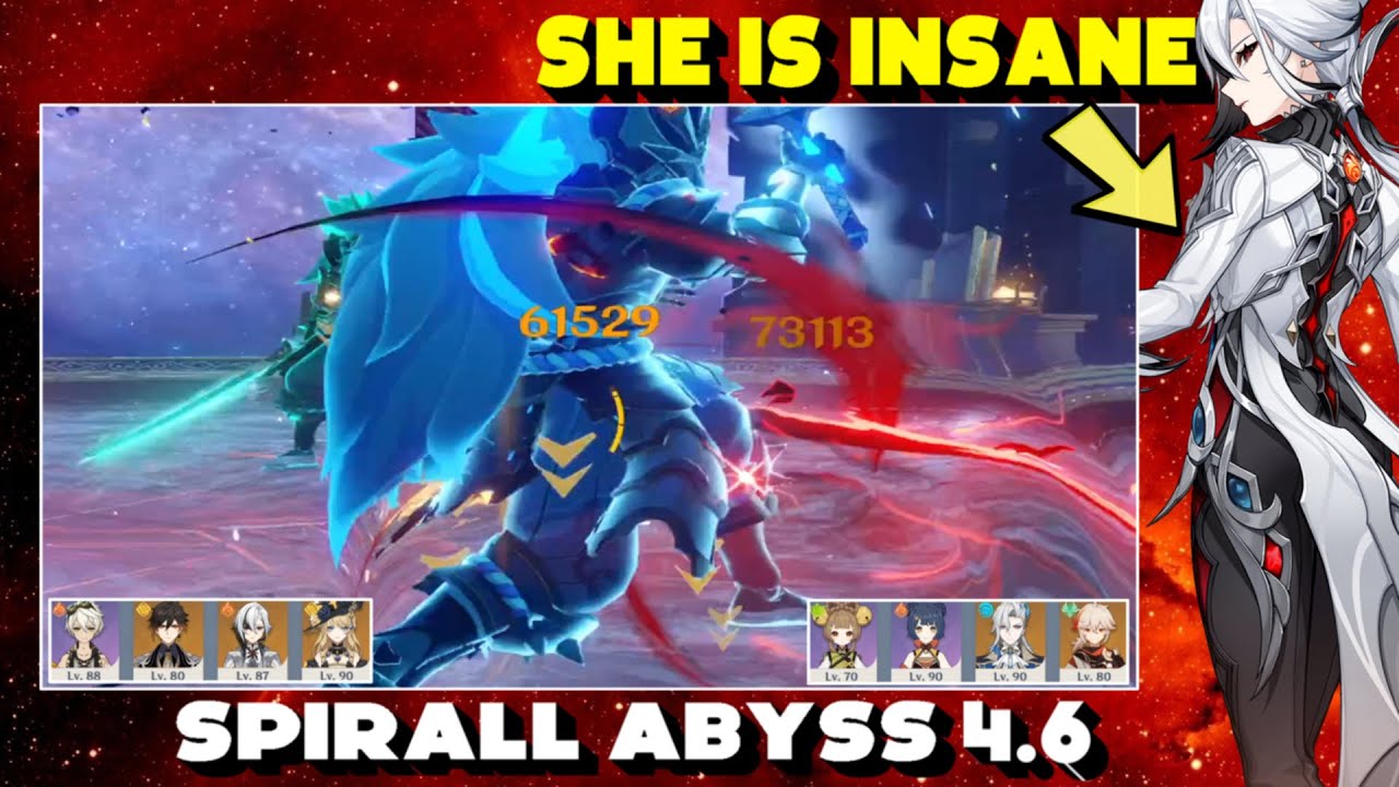 NEW Spiral Abyss 4.6 Floor 12 (9 Stars) C0 Arlecchino X Navia & C0 Neuvillette - GENSHIN IMPACT