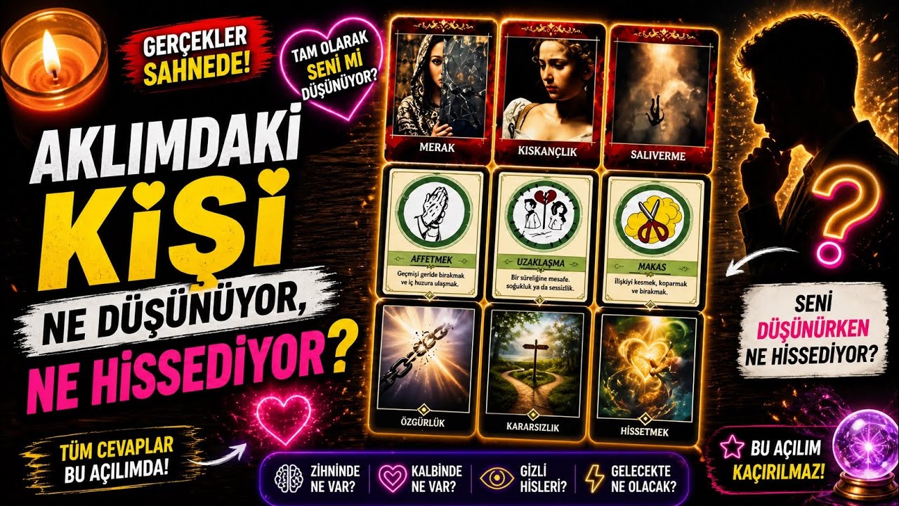 Aklımdaki Kişi Ne Düşünüyor, Ne Hissediyor? #tarot #keşfet #minimaltarot 