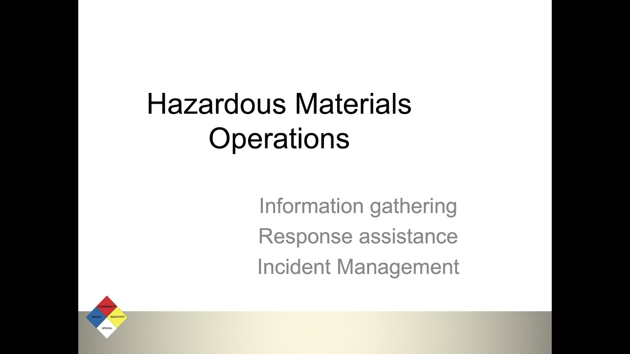 Hazmat Ops Lesson 4