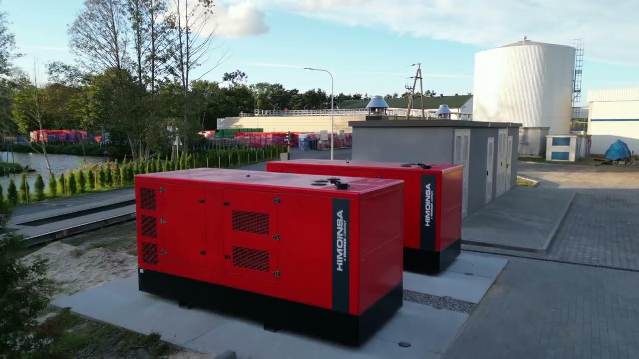 Synchronizacja agregat&oacute;w HIMOINSA 2 x 500 kVA = 1000 kVA = 800 kW Agregaty prądotw&oacute;rcze HIMOINSA.
