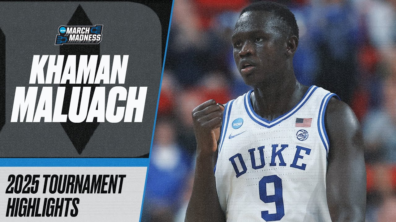 Khaman Maluach 2025 NCAA tournament highlights