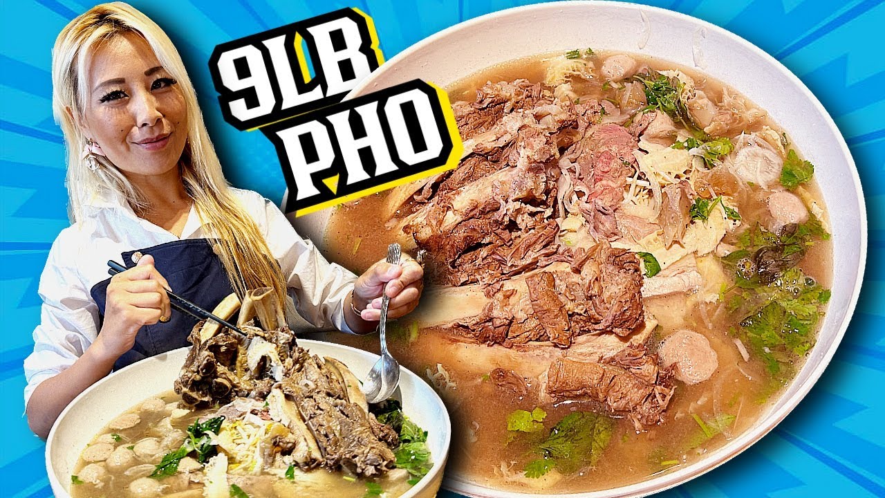 Испытание: 9-фунтовая миска фо в ресторане Top Pho в Тайбэе, Тайвань!! #RainaisCrazy @RainaHuang