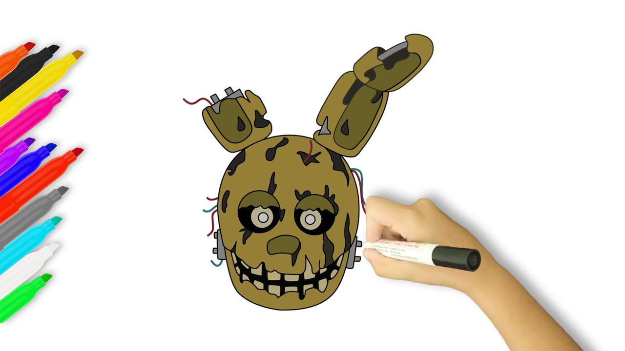 How to Draw Springtrap | FNAF 2 Movie