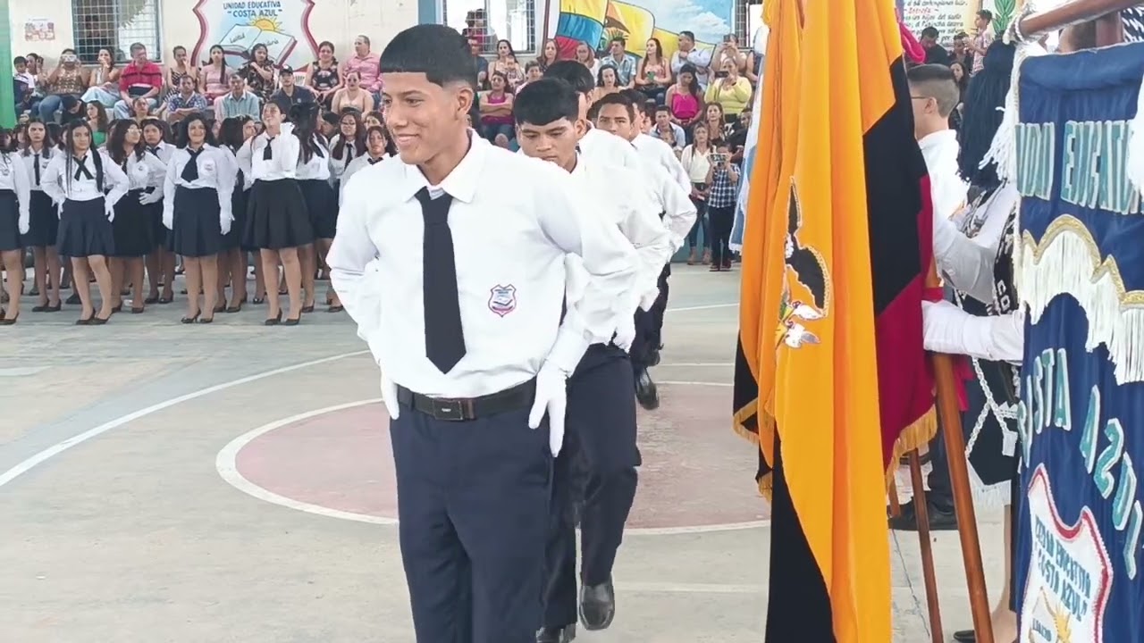 Juramento a la Bandera Unidad Educativa Fiscal Costa Azul 2023-2024 | Promo V