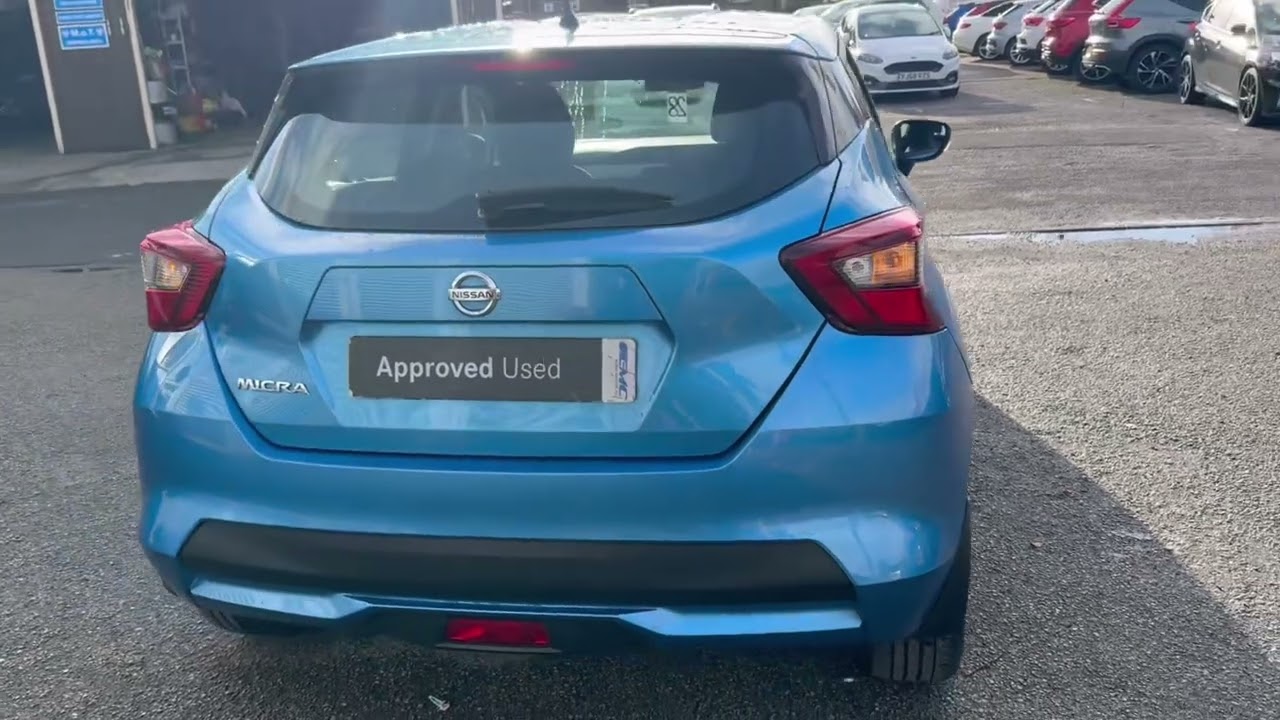 2018 18 Plate Nissan Micra 1.0 IG-T Acenta Limited Edition. Finished in Power Blue Met