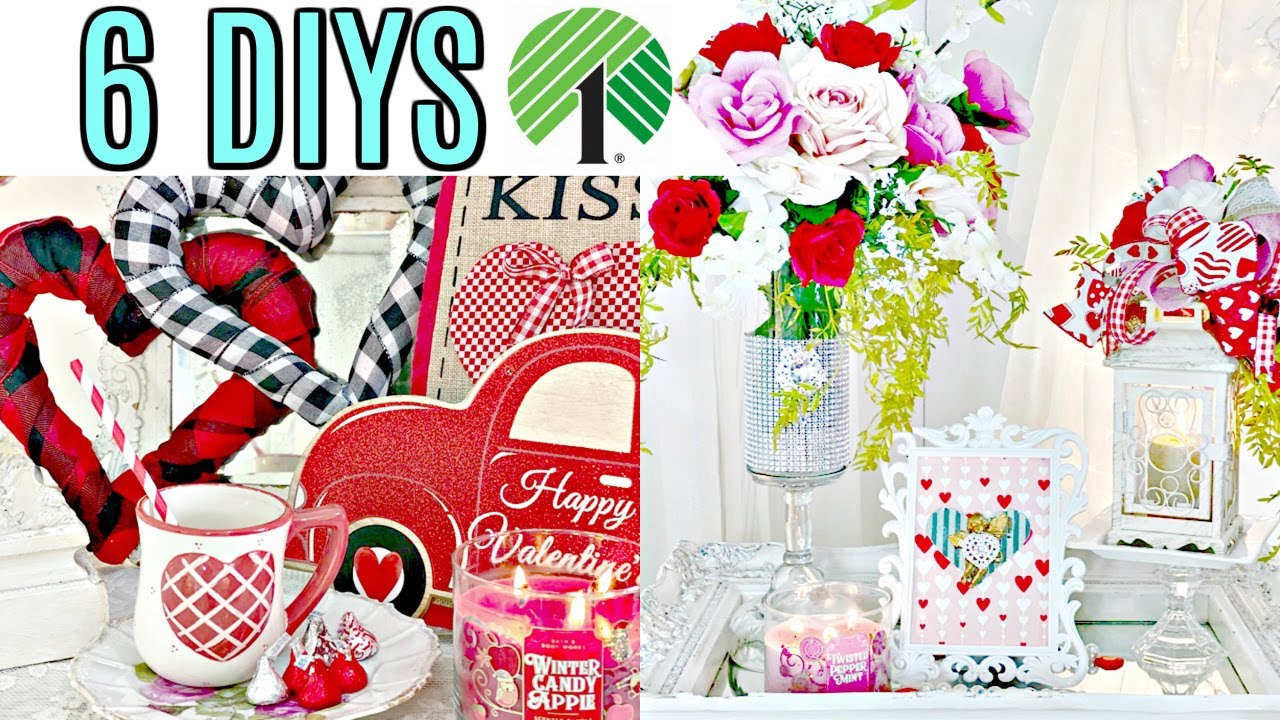 💖6 DIY DOLLAR TREE DECOR CRAFTS VALENTINES WINTER BRIDAL SPRING💖Home Sweet Home ep7 Olivias Romantic