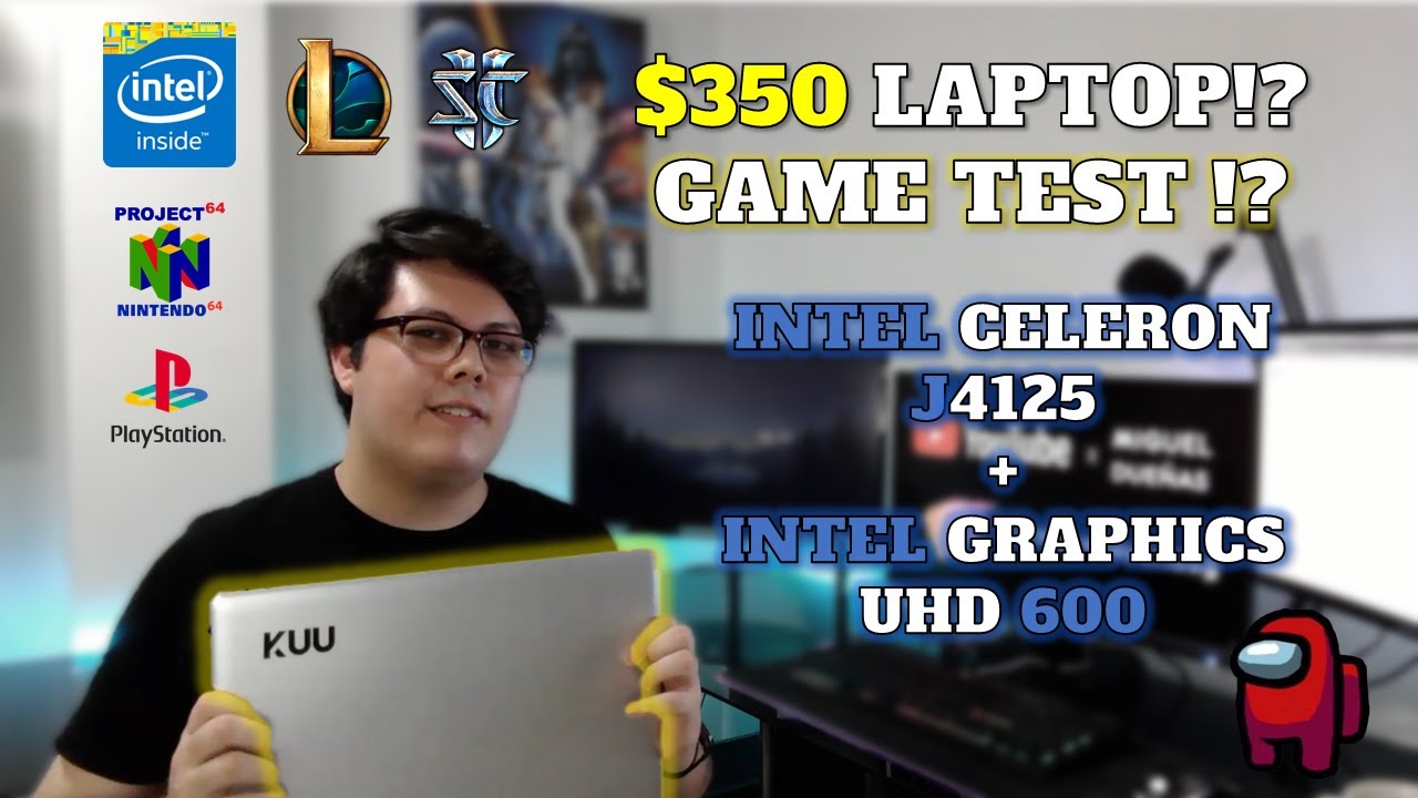 GAMING TEST LAPTOP KUU A10 | 8GB + CELERON J4125 + UHD600