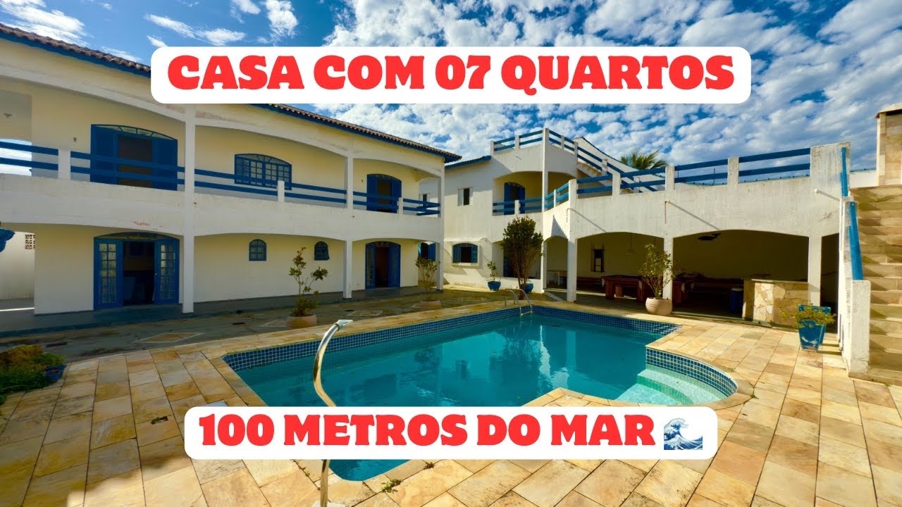 CASA COM 07 QUARTOS, PISCINA E ÁREA GOURMET EM ITANHAÉM/SP
