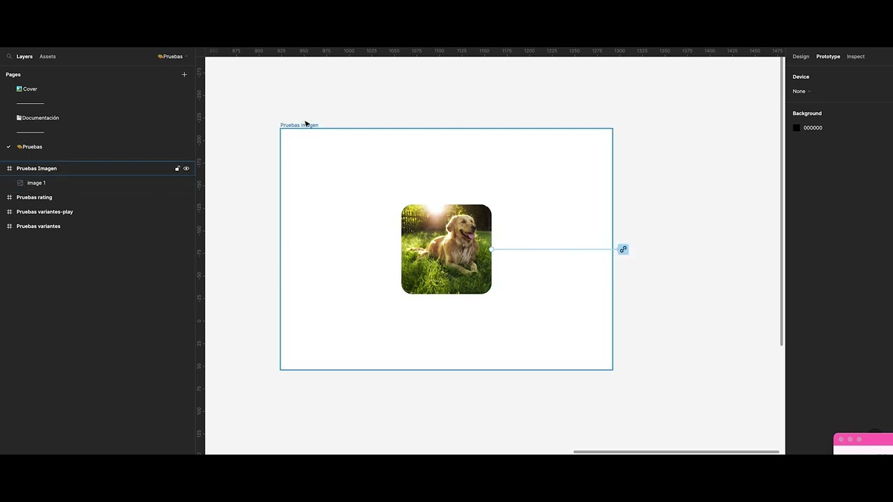 FIGMA FAST TUTORIAL EN ESPAÑOL: Cómo añadir link a una imágen o cualquier elemento