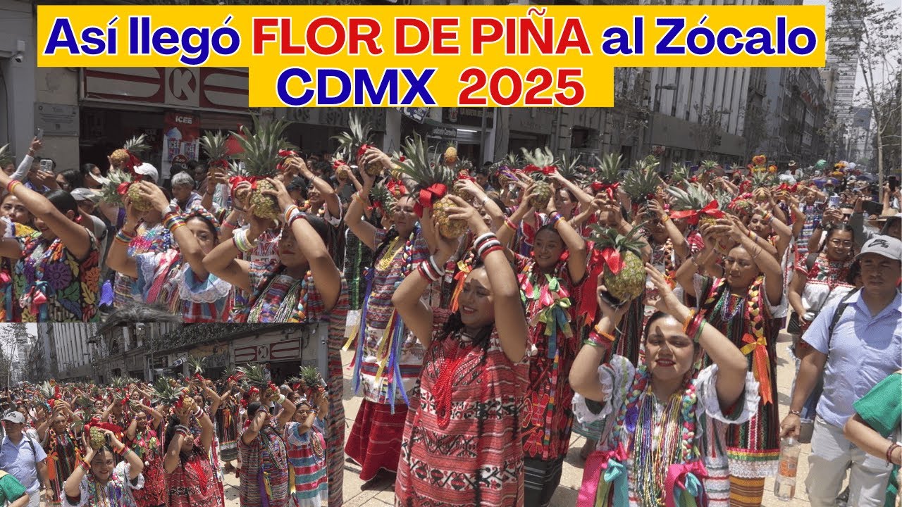 La MAJESTUOSA entrada de los danzantes y bandas de viento de Oaxaca al Zócalo de la CDMX 2025