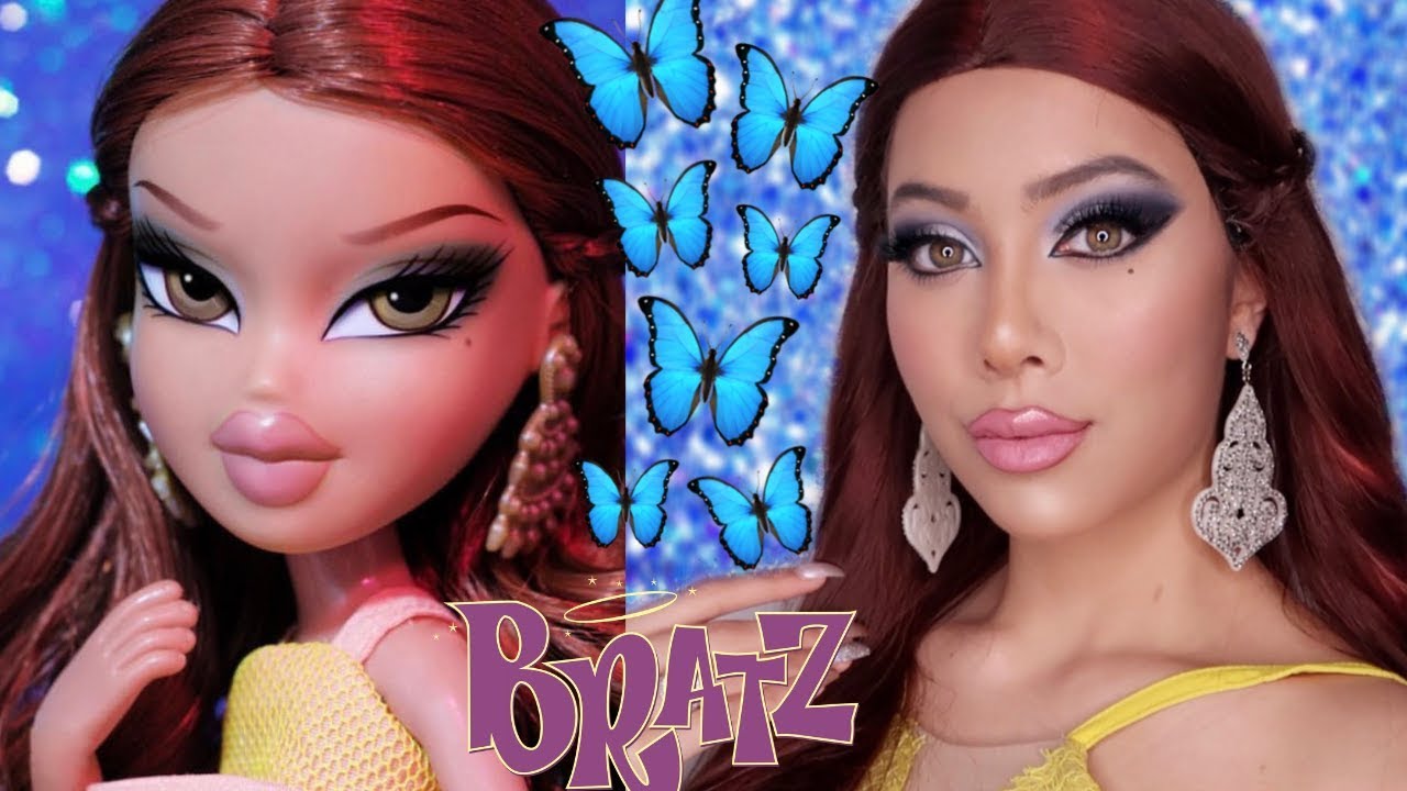 BRATZ CHALLENGE 4 TRANSFORMATION | SMOKEY EYE GLAM DOLL MAKEUP TUTORIAL | MIANA LAUREN