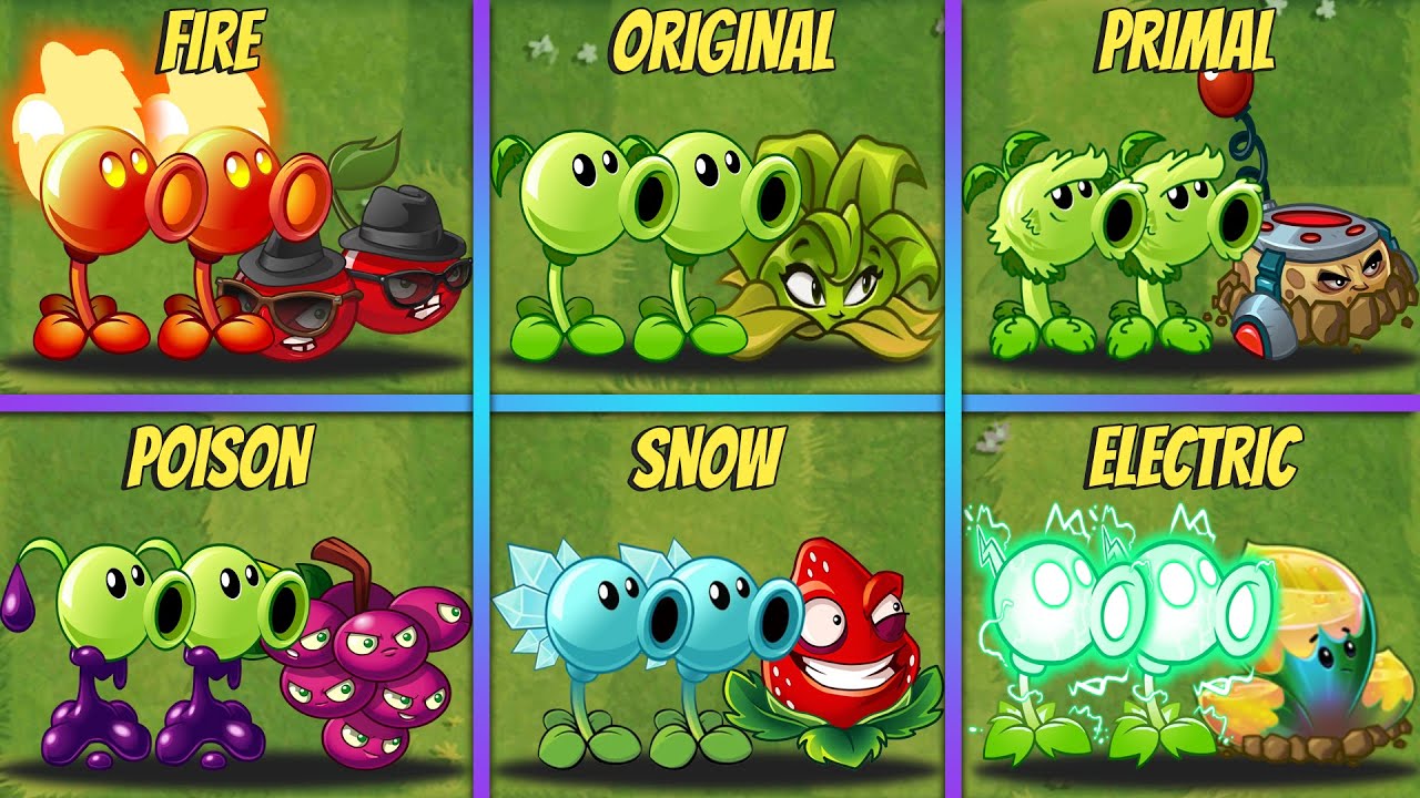 PvZ 2 | 6 Team ONE HIT PEA & BOMB Plants Battlez - Who Will Win? - Team Plants vs Team Plants
