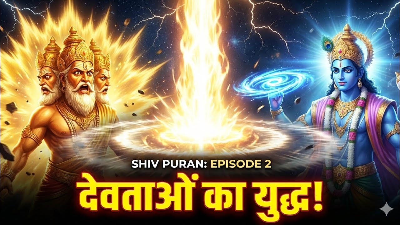 Shiv Puran Episode 2 | कौन है सबसे बड़ा? ब्रह्मा विष्णु विवाद और अनंत ज्योति रहस्य #शिवpuran
