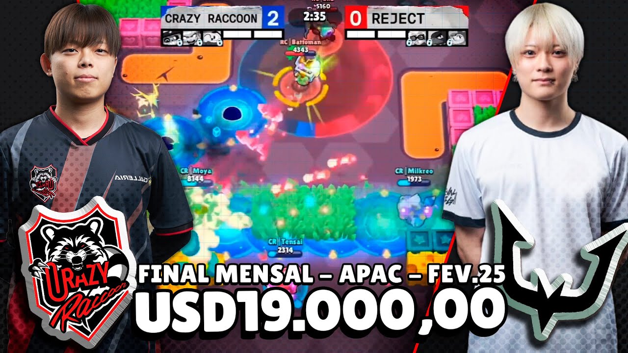 CRAZY RACCOON vs REJECT final mensal Fev.25 - APAC
