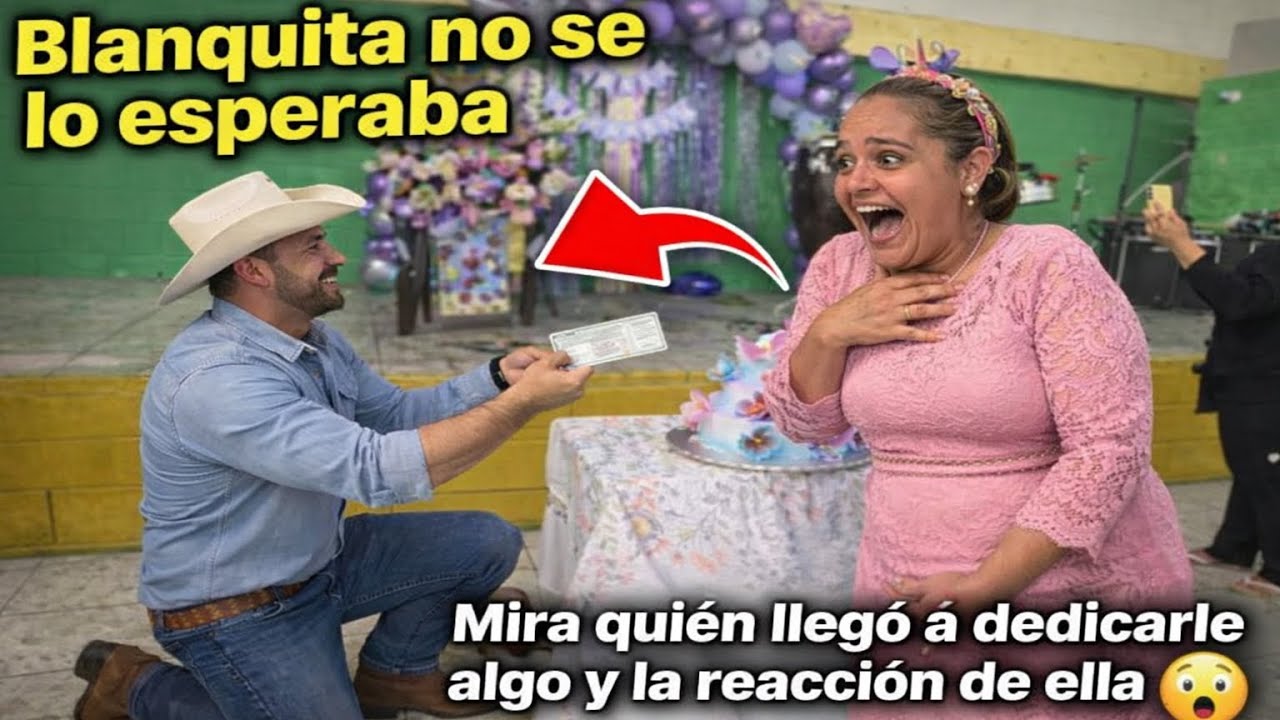 🛑Mira cuál fue la reacción de Blanquita al ver la sorpresa que le tenían preparada😨😱😱😱