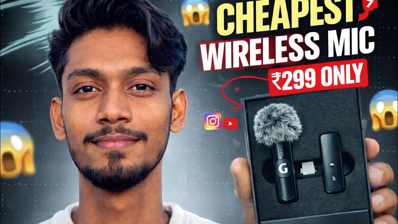 Only y $299 में इतना बेहतरीन Mic 😍 Best Wireless Mic For YouTube Video ✅