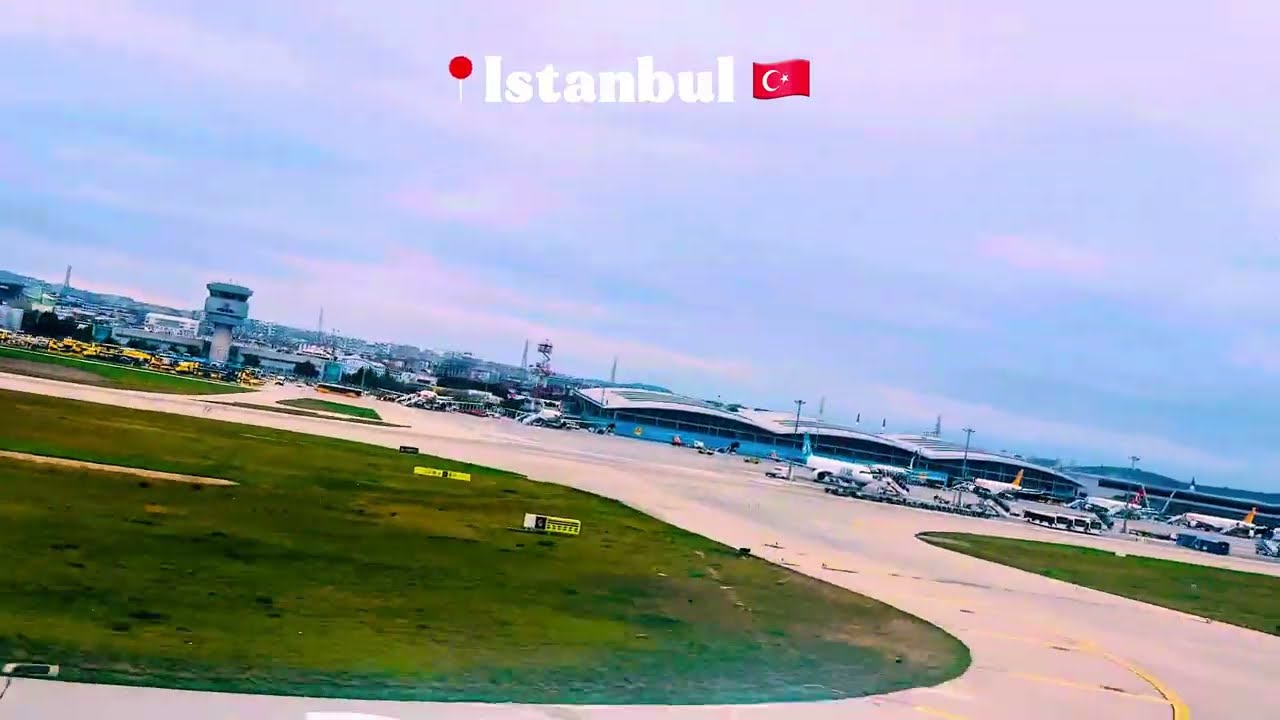 Flight Takeoff from Istanbul Airport | Amazing Aerial View of Istanbul City