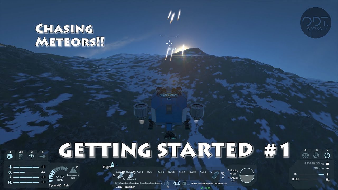 SPACE ENGINEERS Ep.1: Getting started with a planetary lander on the earth like planet.