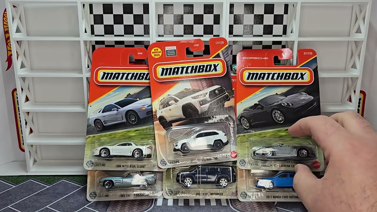 Распаковка: Matchbox Mainline 2025 года — Mix 9 — Case J