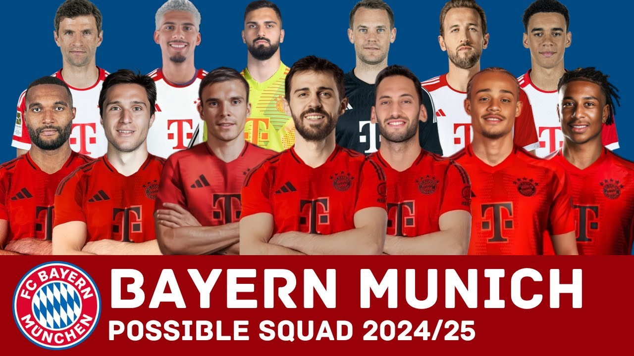 BAYERN MUNICH Possible Squad 2024/25 With Transfer Rumours & New Signings
